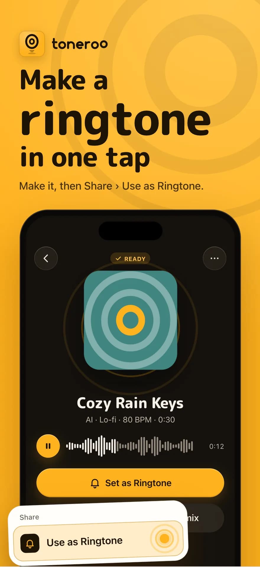 Toneroo App Store screenshot 1